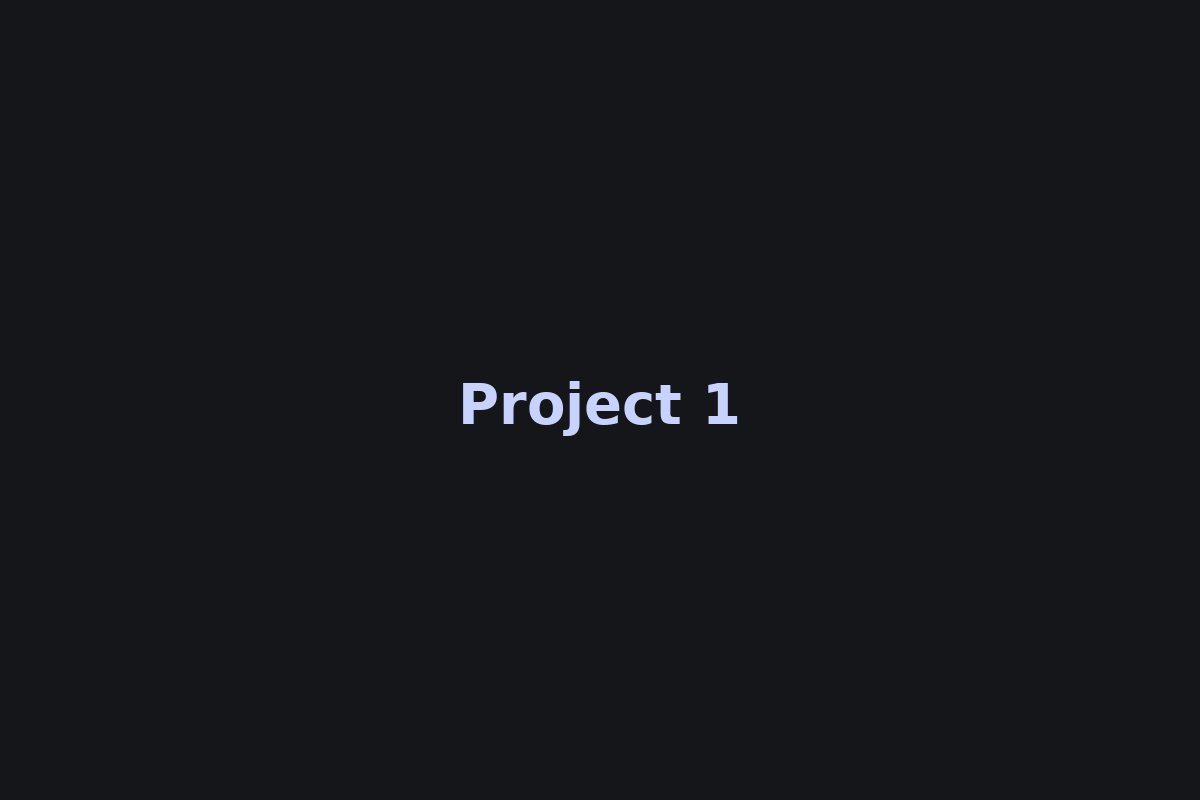 Project 1
